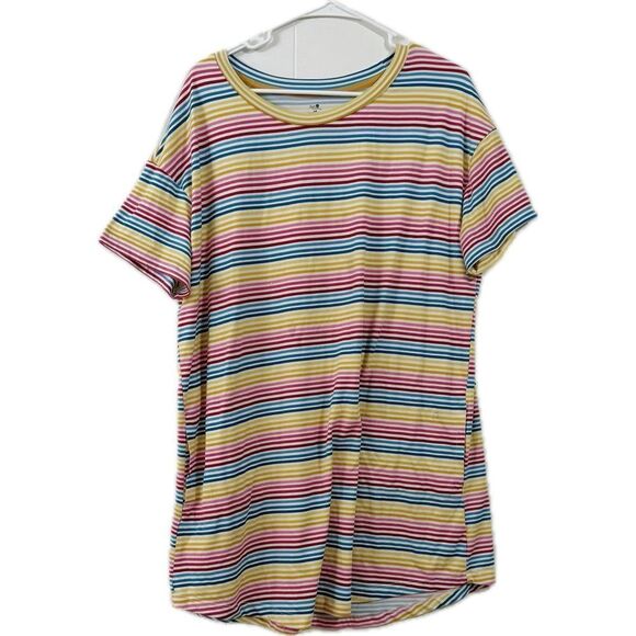 Secret Treasures Multicolor Striped Tee - Picture 1 of 4